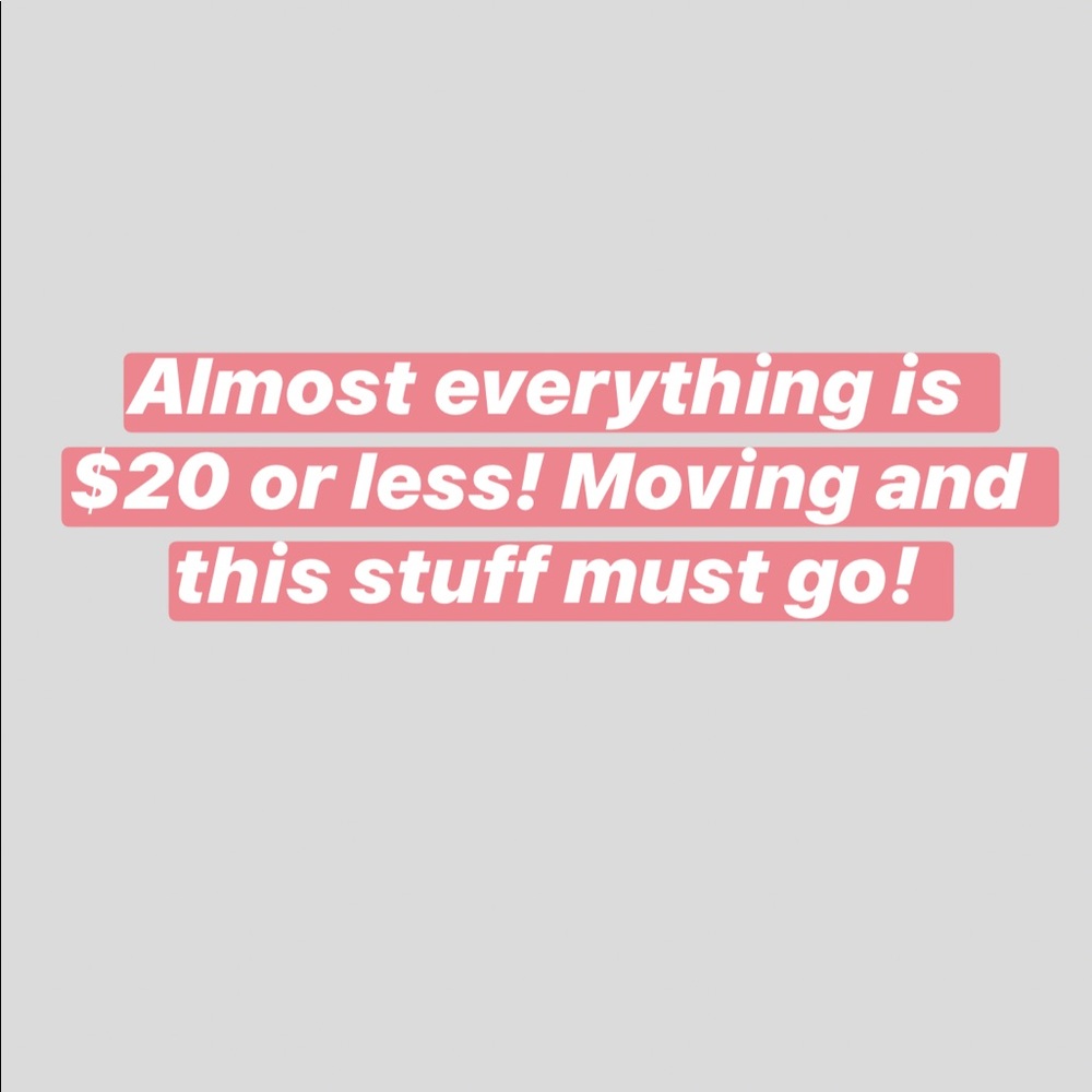 Moving sale!!!